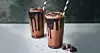 Vegansk iced mocha milkshake