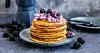 Nyttiga pannkakor med keso och banan