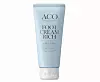Ljusblå tub ACO Foot Cream Rich mot vit bakgrund.