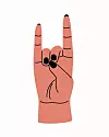 Illustration av hand som visar apana mudra.