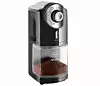 Melitta Molino kaffekvarn med transparent behållare fylld med malet kaffe.