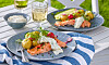 Grillad laxsida
med dillpotatis