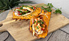 Sötpotatiswraps med halloumi och hummus