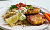 Saftiga morotsbiffar med halloumi