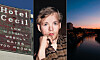 Montage med Cecil Hotels skylt, ett porträtt av Jack Unterweger och en stadssilhuett i skymningen.