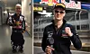 Bildkollage. Till vänster: Mio i sjukhuskorridor, iklädd racingoverall. Till höger: Mio under sin premiärtävling i Formel 4, han står framför mållinjen och håller i en pokal.
