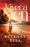 Bokomslag med en kvinna som går längs en strand i solnedgång och texten Viveca Sten samt Helenas resa.