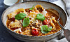 Lasagnesoppa med parmesan och basilika
