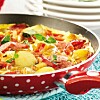 Tortilla med kryddig korv