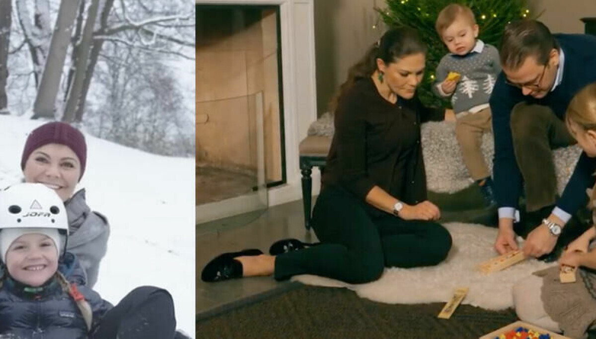 Julhälsning från Haga: Här önskar prinsessan Estelle och prins Oscar ...