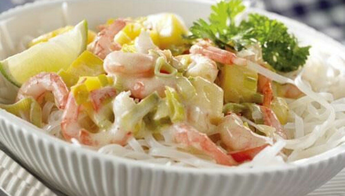 Gumbo Räkor Räkor med mango