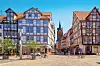 Gamla stan i Hannover är pittoresk och inramad av korsvirkeshus. Foto: Lars Gerhardts