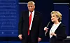 Donald Trump och Hillary Clinton – två impopulära presidentkandidater möts i en historiskt smutsig debatt. Foto: TT