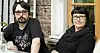 Mamma Claire och Andreas bor grannar. Foto: Peter Jönsson