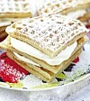 Våffla med grädde