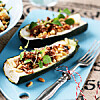 Stuffad squash med vildris och pinjenötter