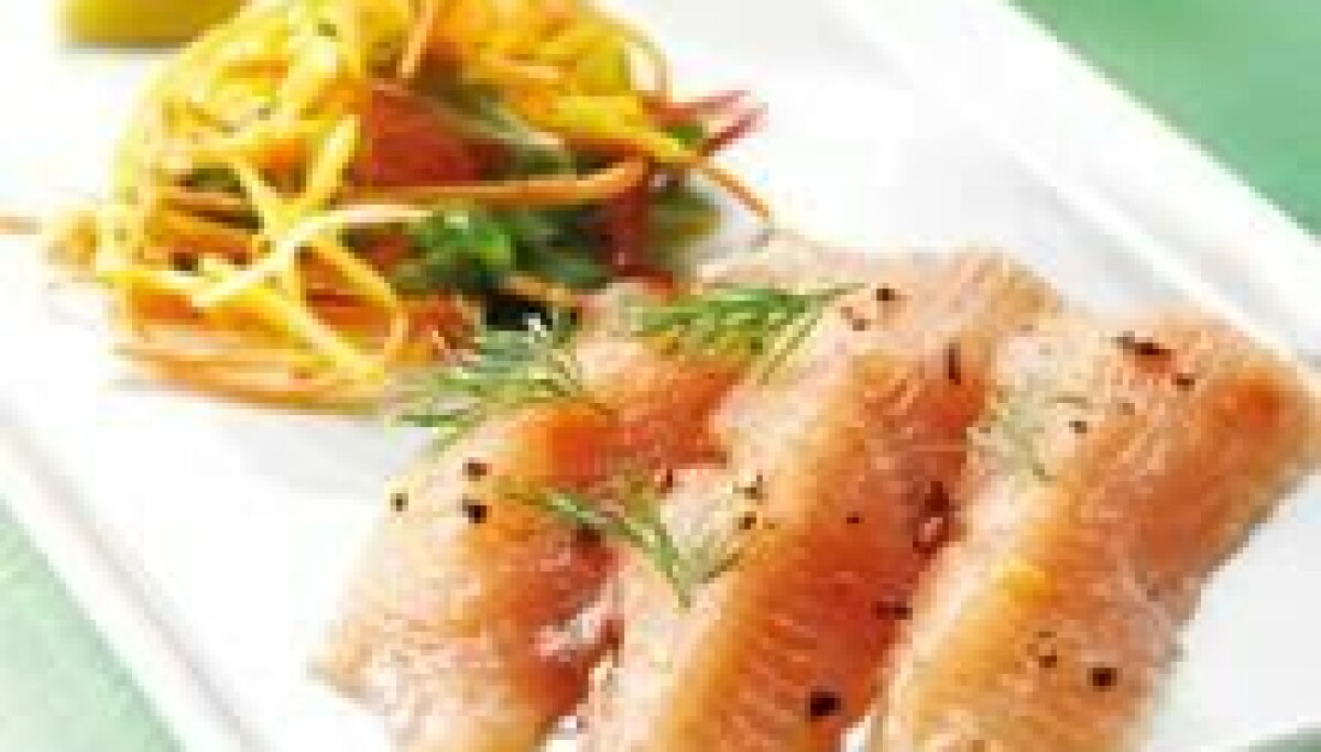 Ulf Röding Svartpeppargravad röding med citronmajonnäs