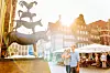 Sagan Stadsmusikanterna från Bremen som blivit känd genom Bröderna Grimm FOTO: WFB/ Jonas Ginter