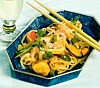 Wokad glasnudelsallad med skaldjursmix