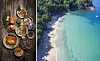 Bild t.v.: Restaurang The Djungle Club. Bild t.h. Banana Beach, Phuket